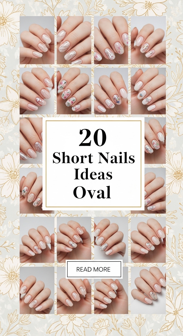 20 Short Nails Ideas Oval