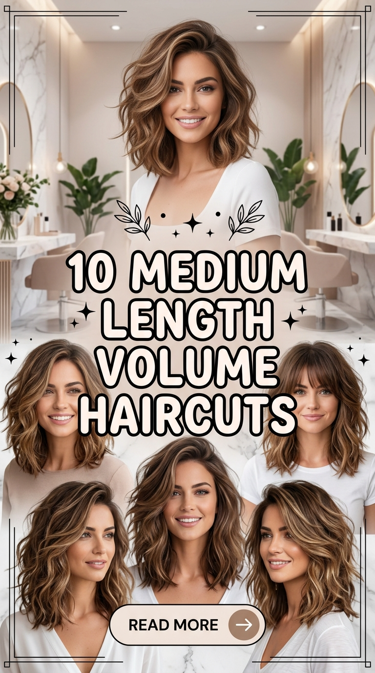 10 Medium Length Volume Haircut