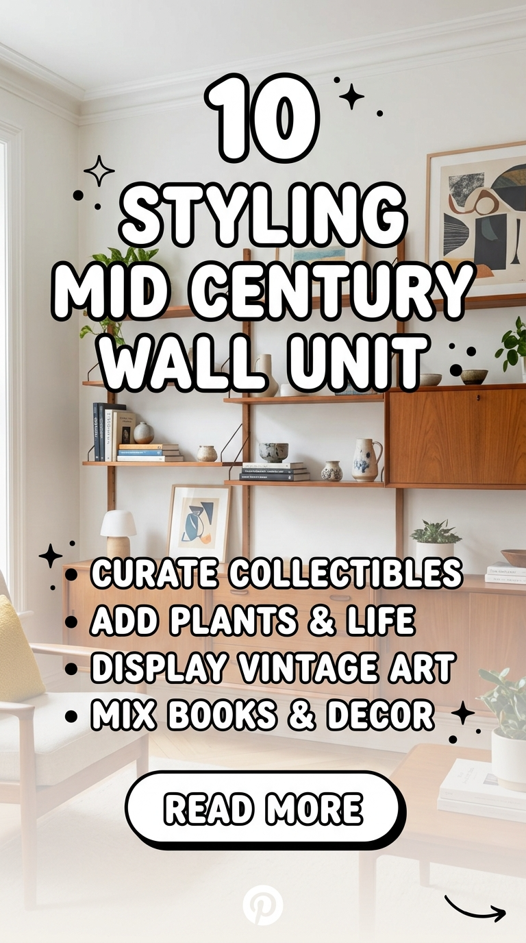 10 Styling Mid Century Wall Unit