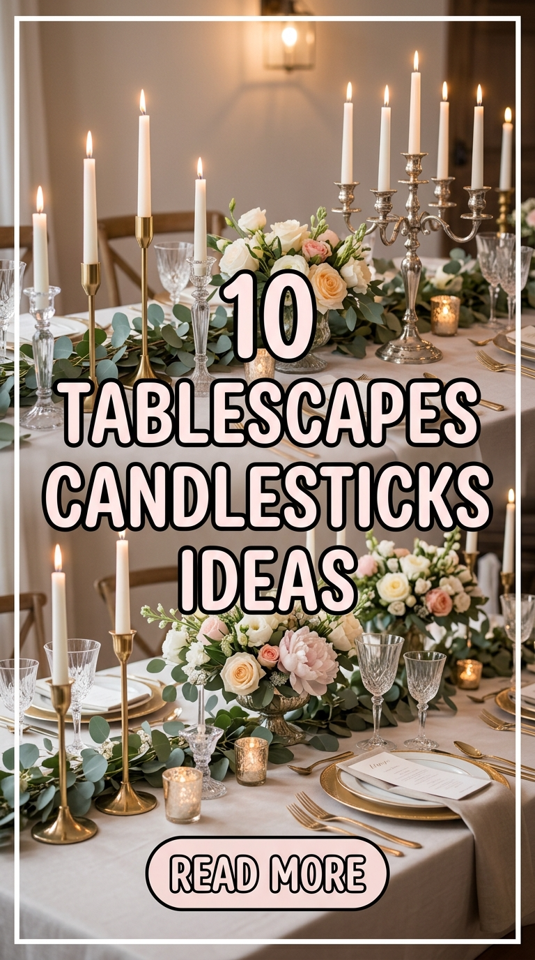10 Tablescapes Candlesticks Ideas
