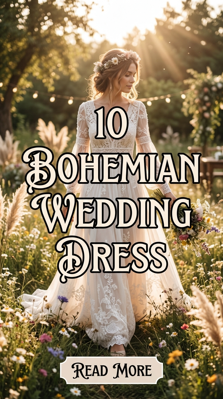 10 bohemian wedding dress