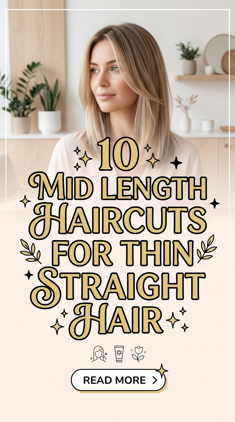 10 Mid Length Haircut Thin Straight Hair