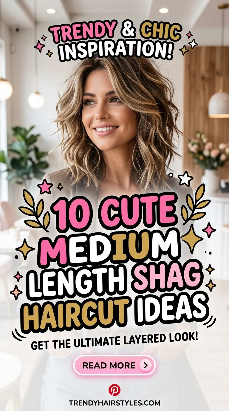10 Shag Haircut Medium Length Ideas