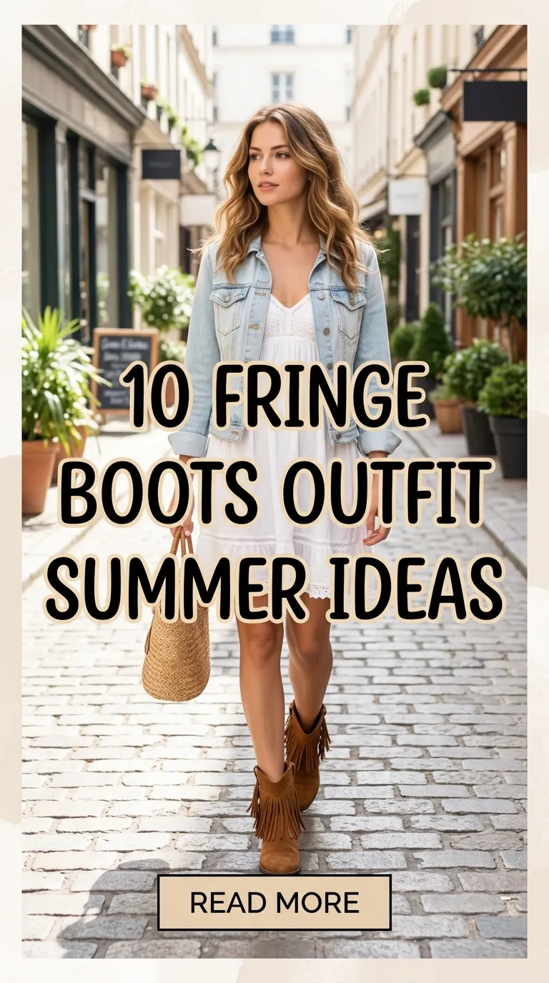 10 Fringe Boots Outfit Summer Ideas
