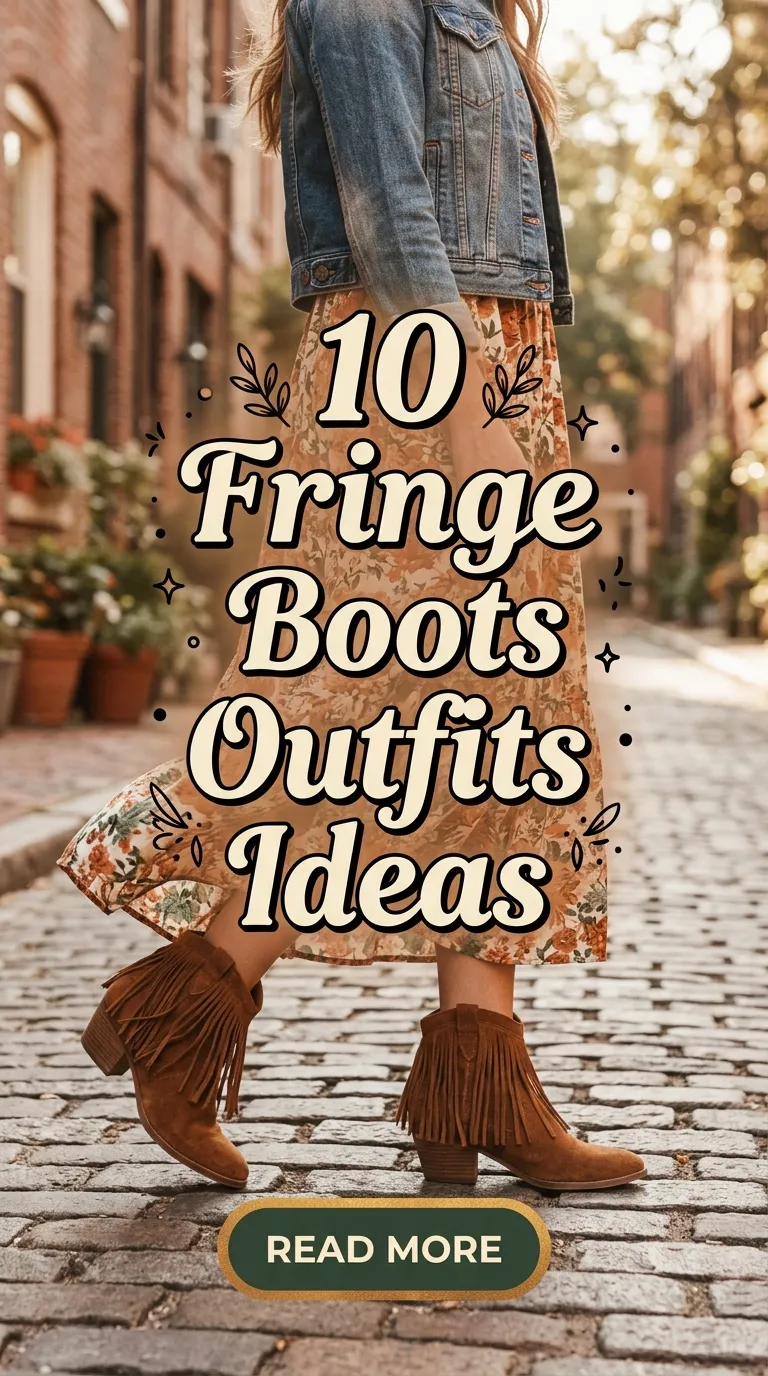 10 Fringe Boots Outfits Ideas