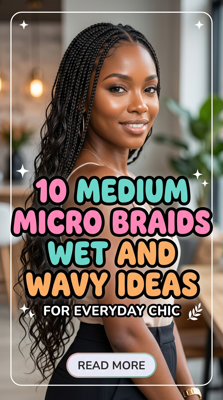 10 Medium Micro Braids Wet And Wavy Ideas