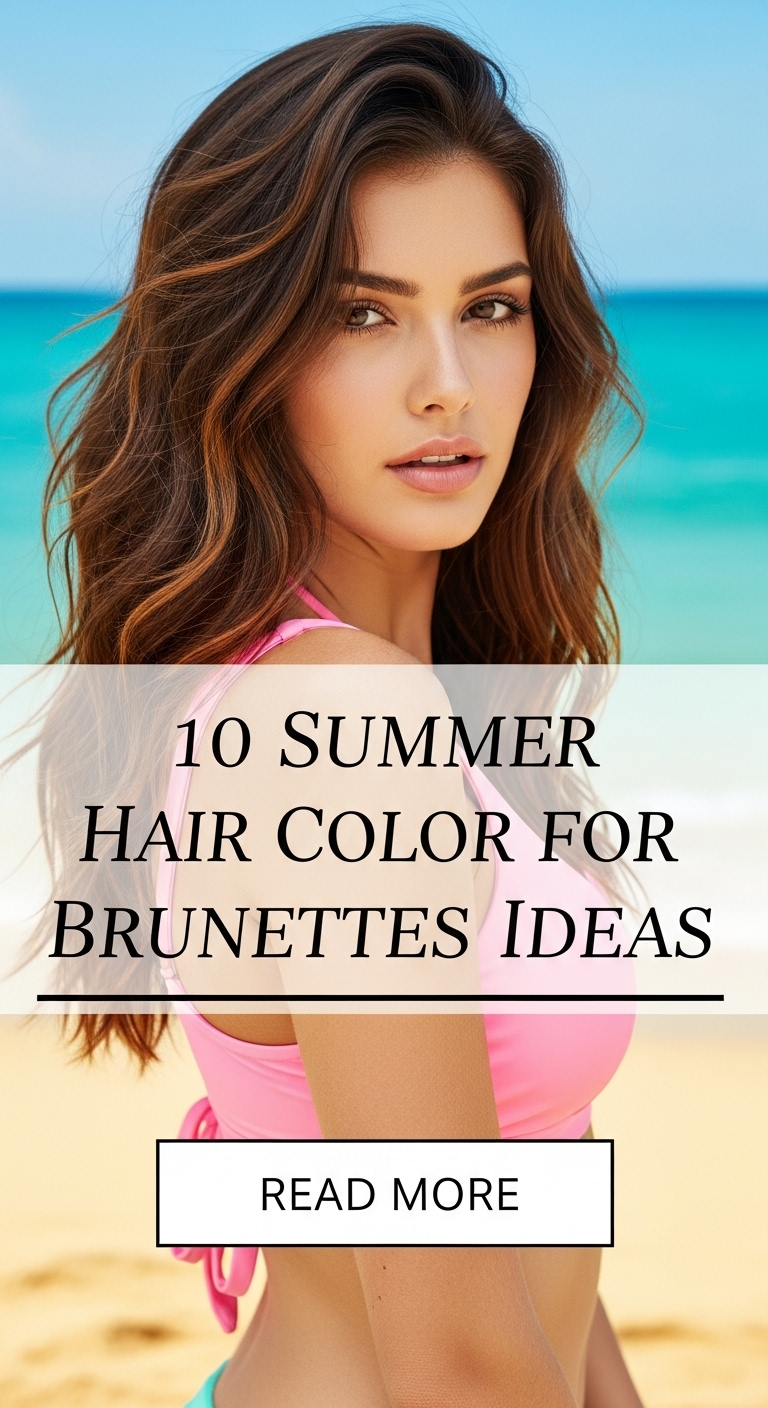 10 Summer Hair Color for Brunettes Ideas