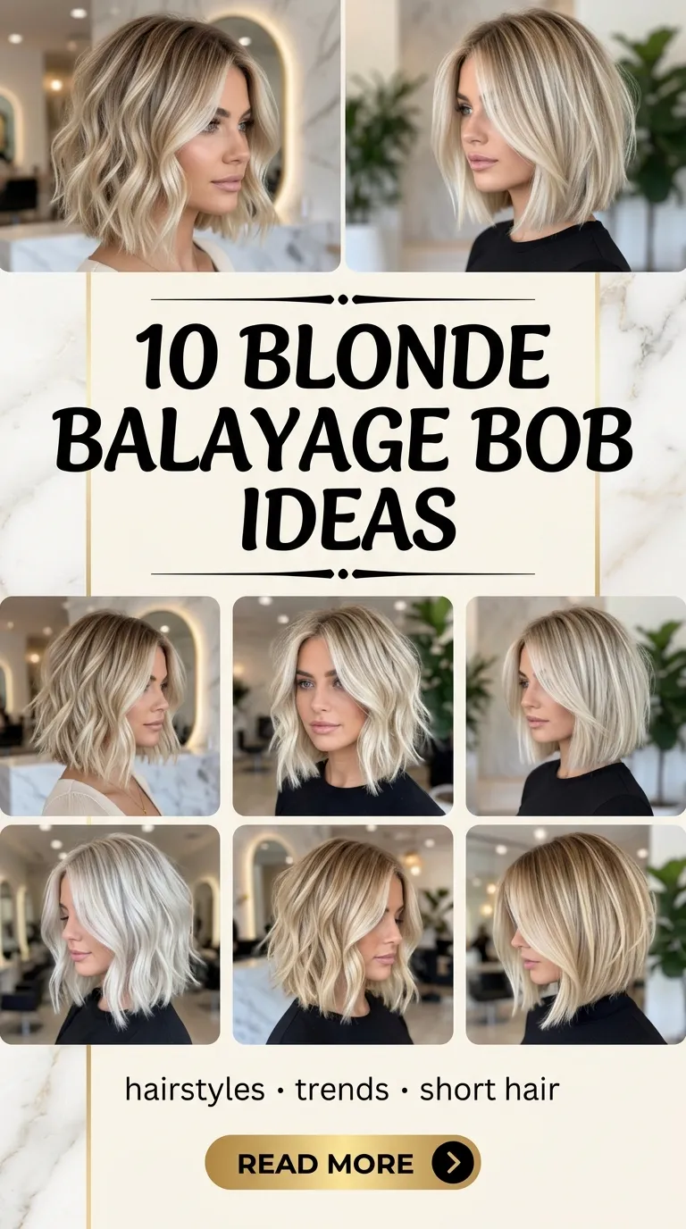 10 Blonde Balayage Bob Ideas