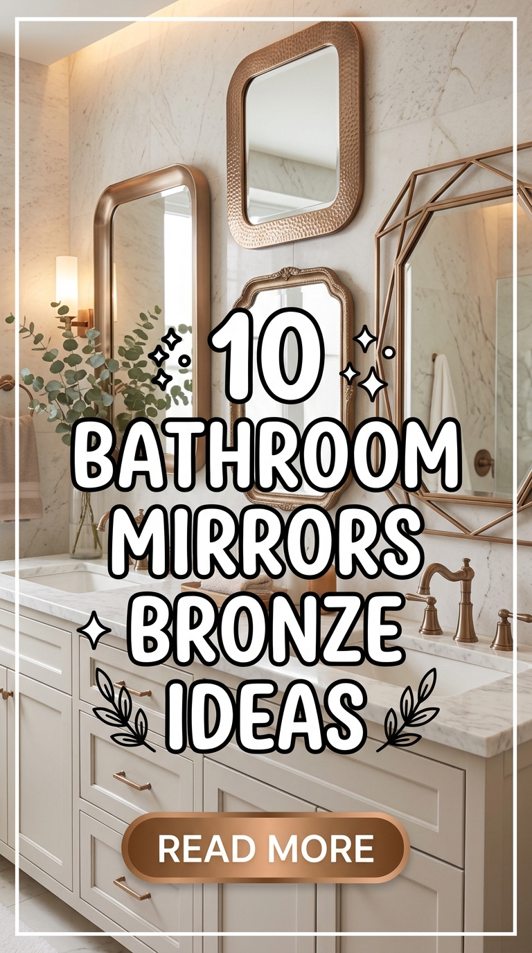 10 Bathroom Mirrors Bronze Ideas