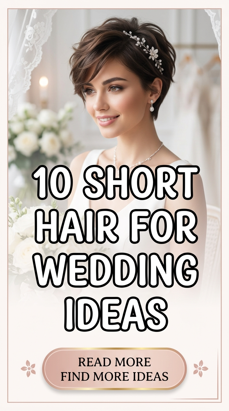 10 Short Hair For Wedding Ideas