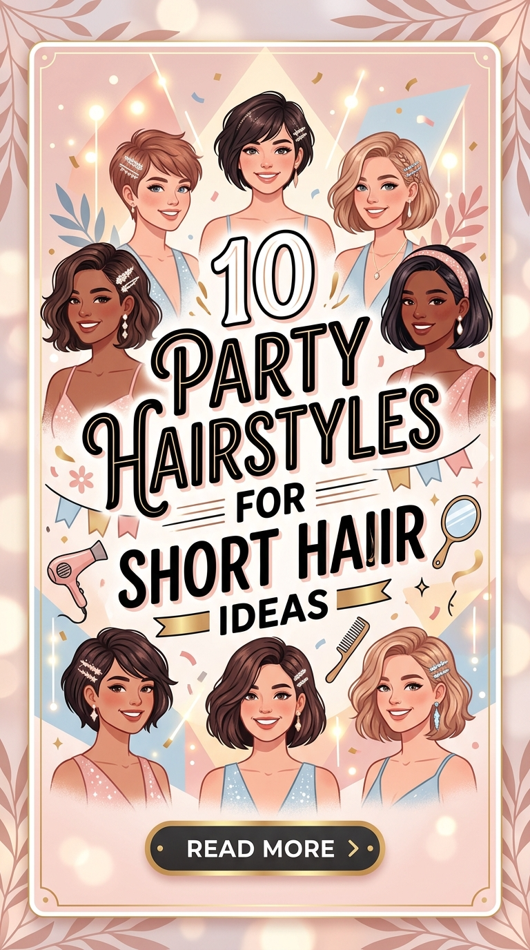 10 Party Hairstyles For Short Hair Ideas