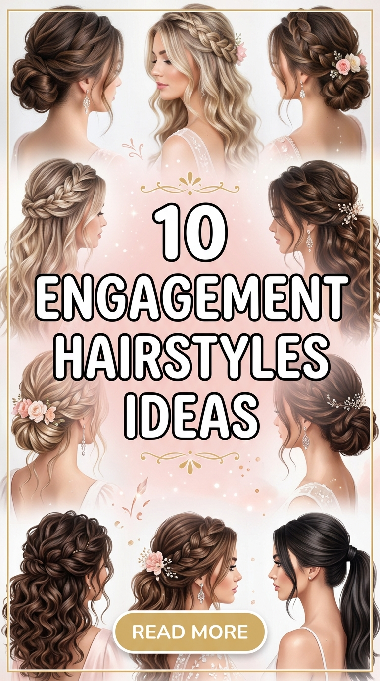 10 Engagement Hairstyles Ideas