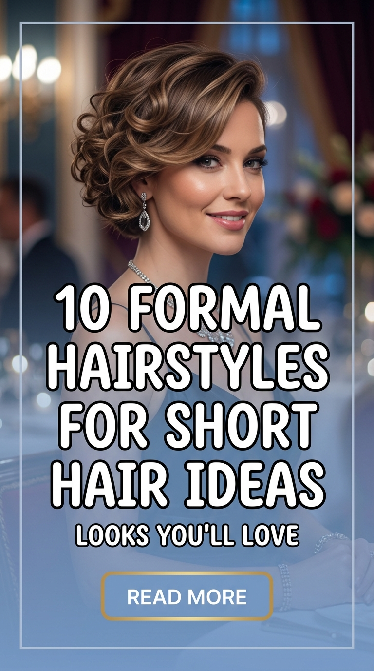 10 Formal Hairstyles for Short Hair Ideas