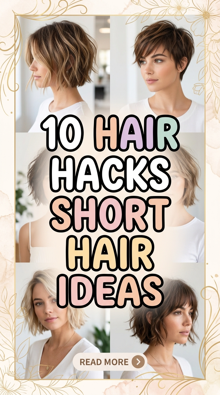10 Hair Hacks Short Hair Ideas