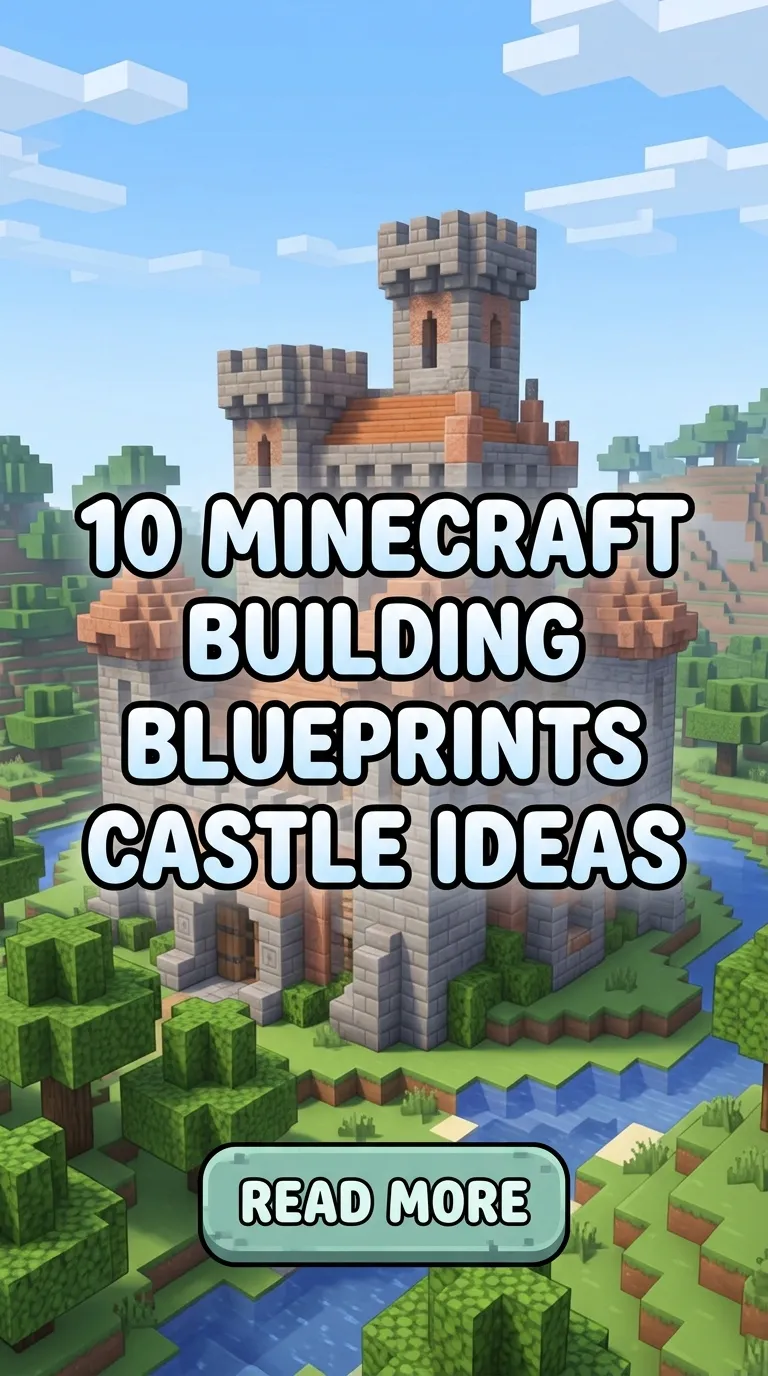 10 Minecraft Building Blueprints Castle Ideas