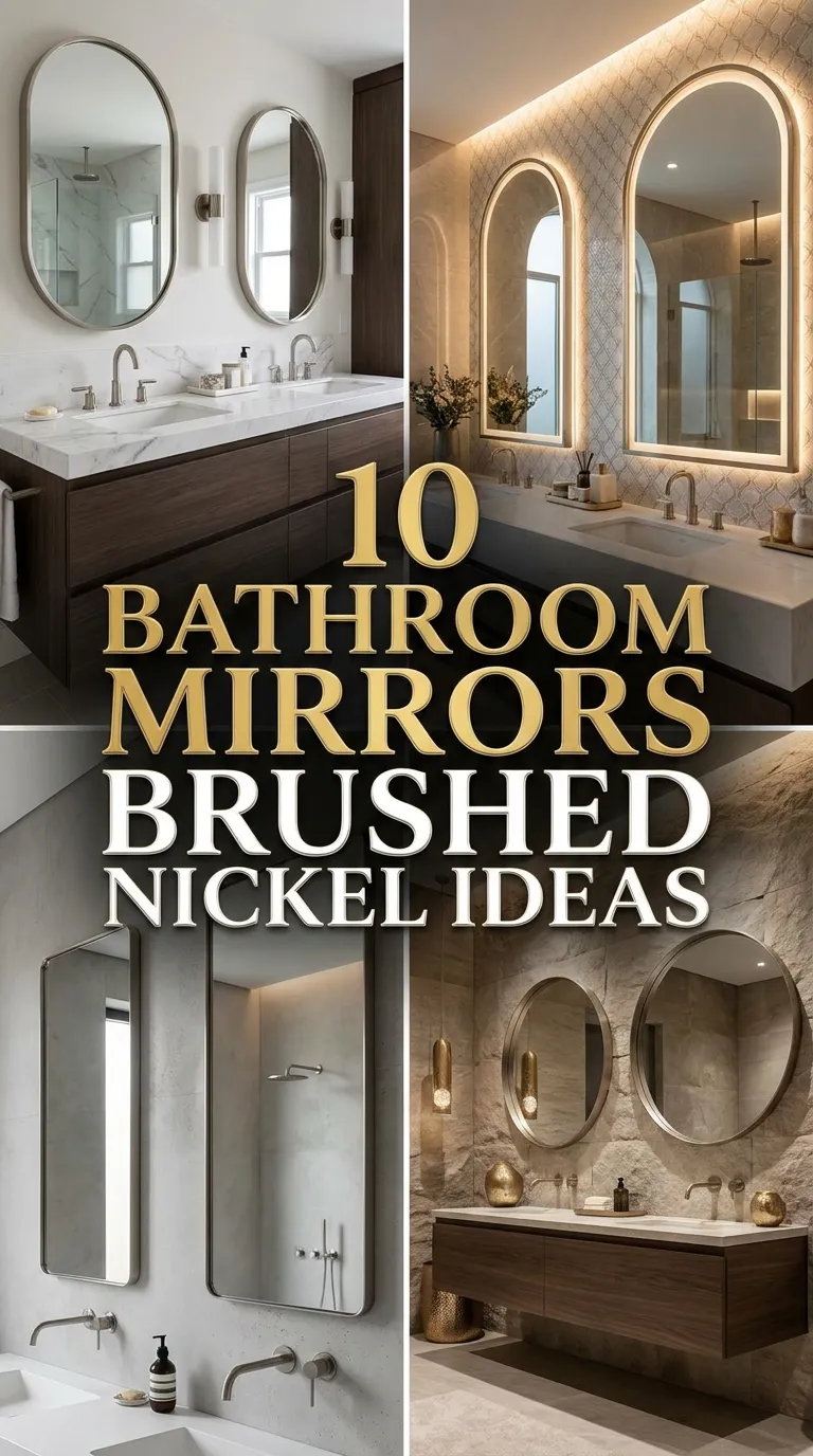 10 Bathroom Mirrors Brushed Nickel Ideas