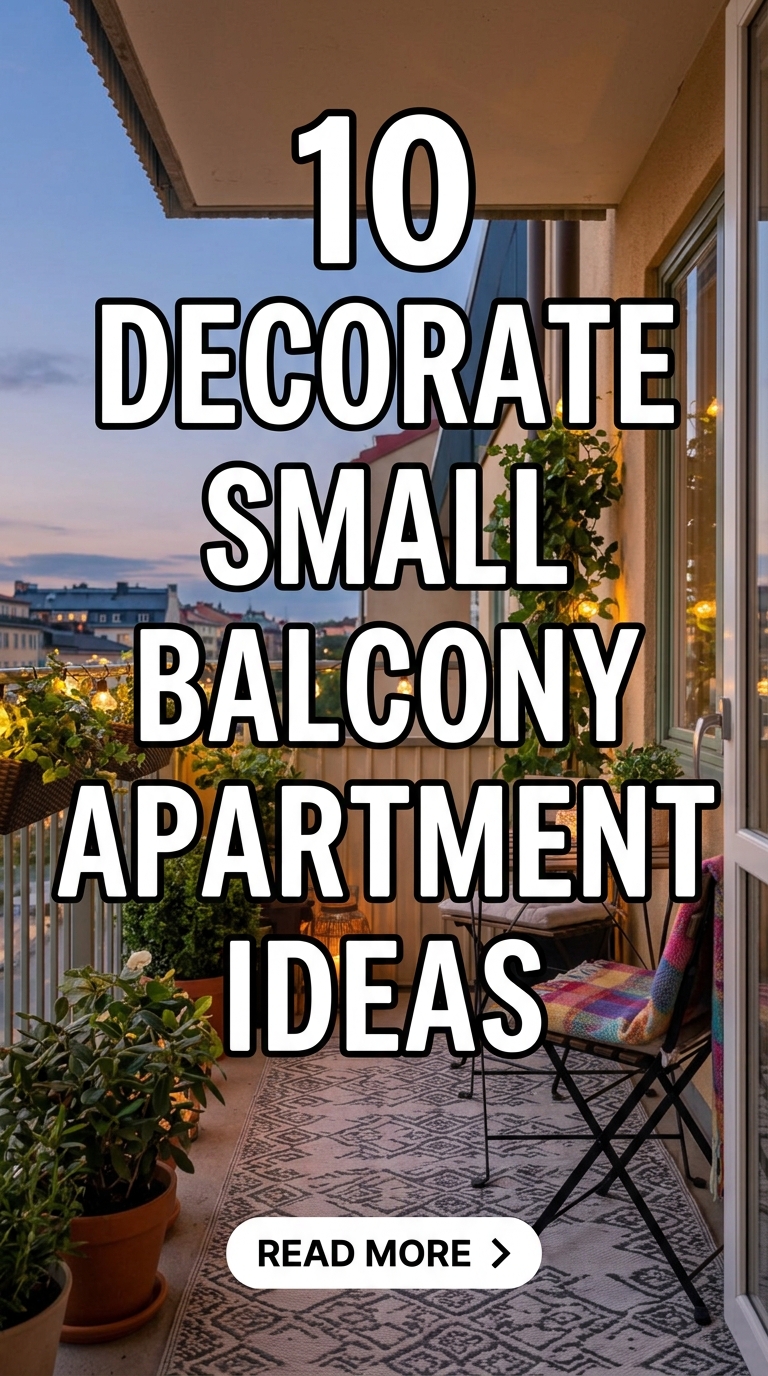 10 Decorate Small Balcony Apartment Ideas