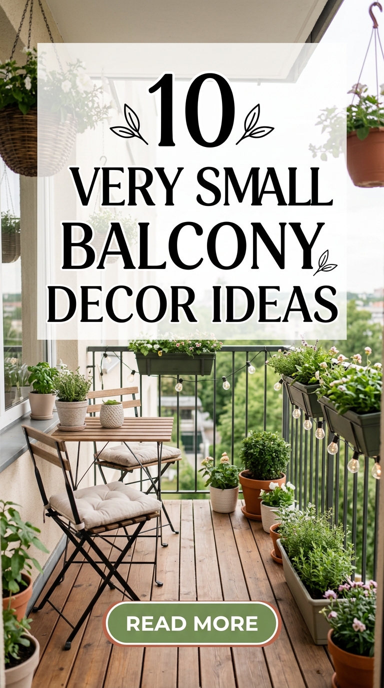 10 Very Small Balcony Decor Ideas