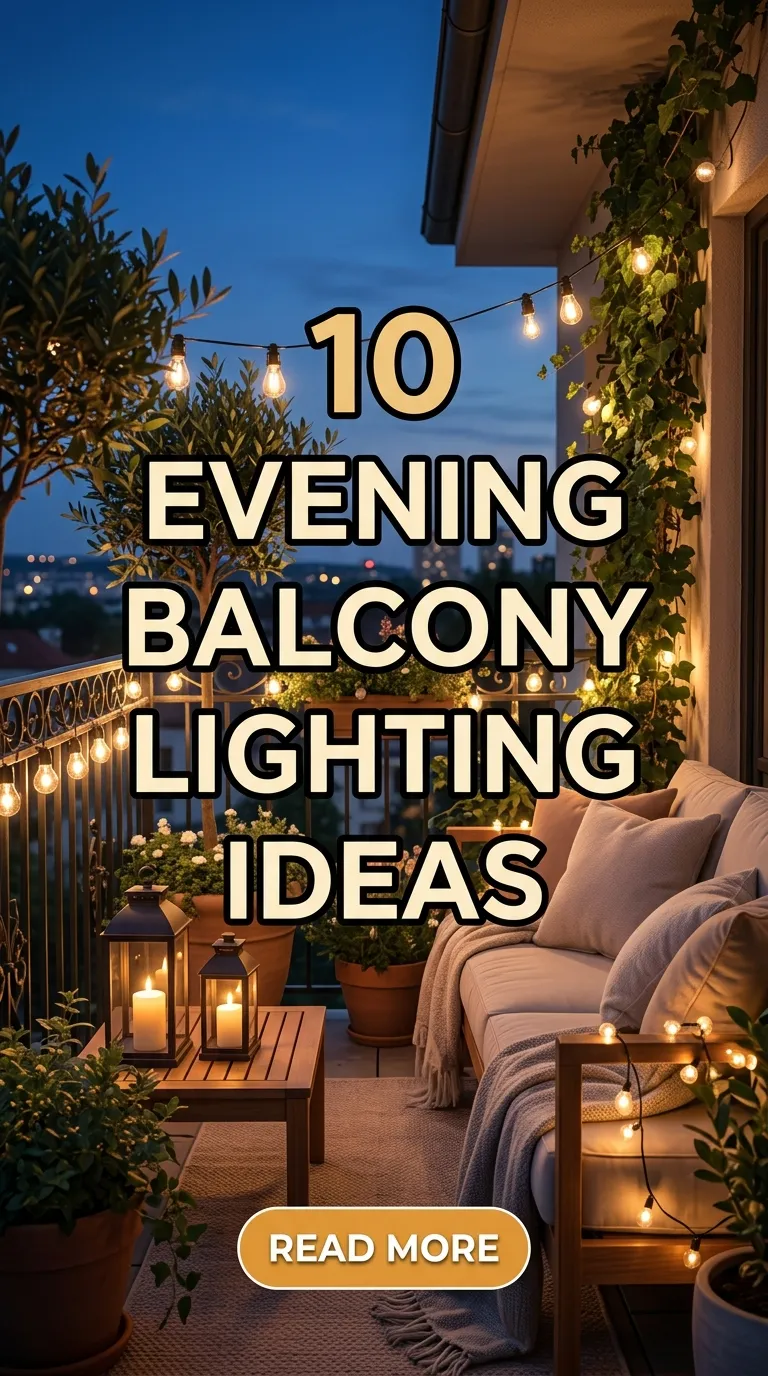 10 Evening Balcony Lighting Ideas