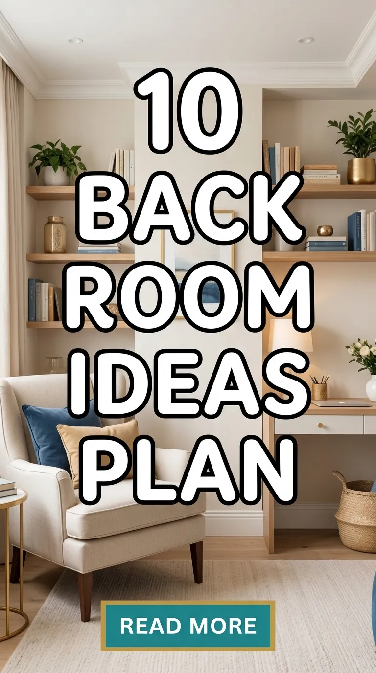 10 Back Room Ideas Plan
