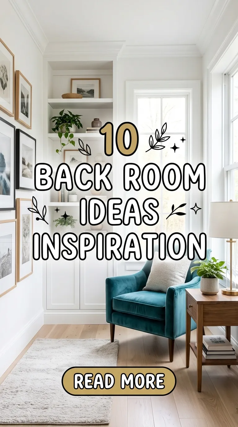 10 Back Room Ideas Inspiration